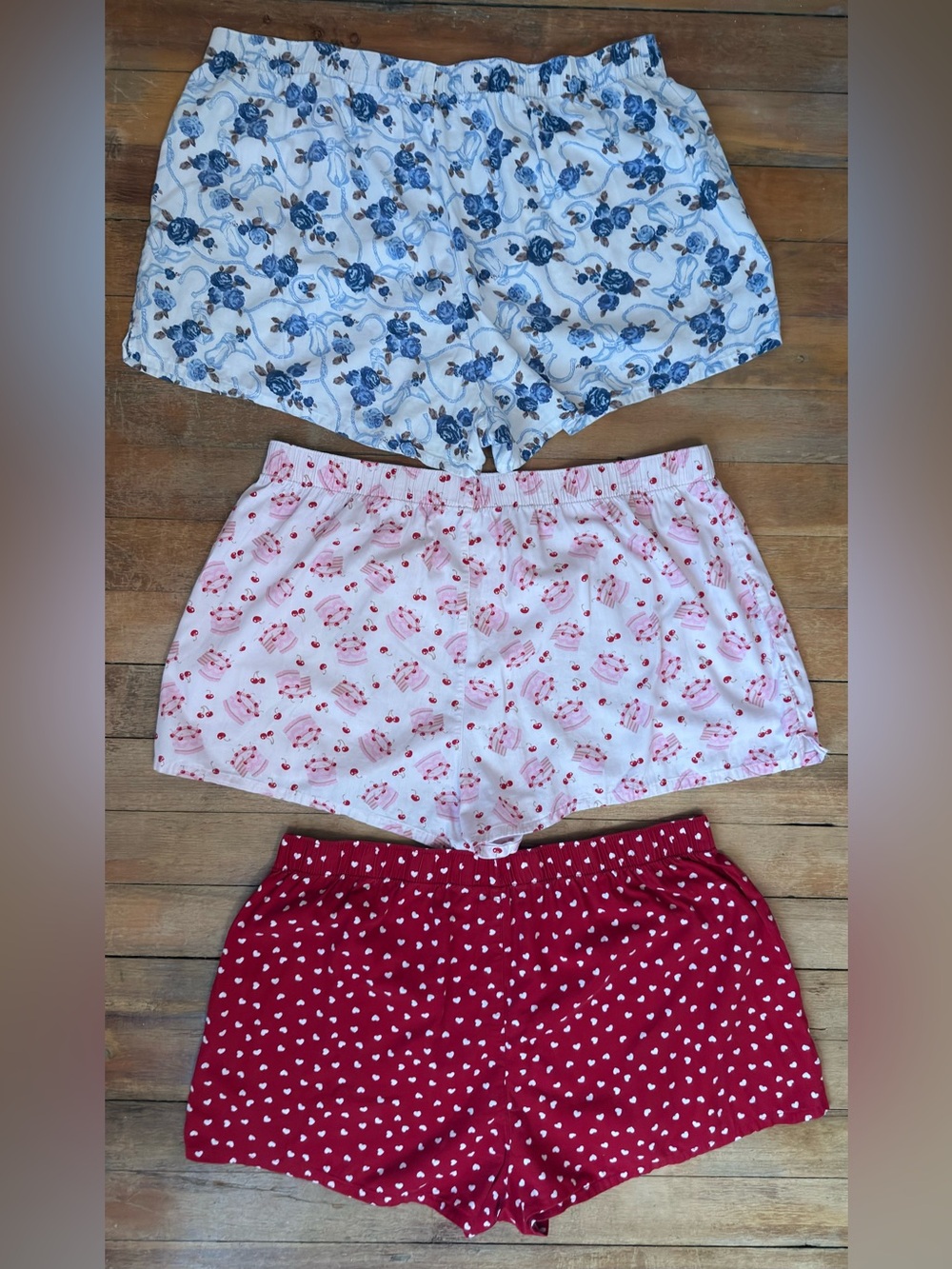 Wild Fable Cotton Boxer Pajama Sleep Shorts 2XL - Set of 3 - Picture 2 of 7